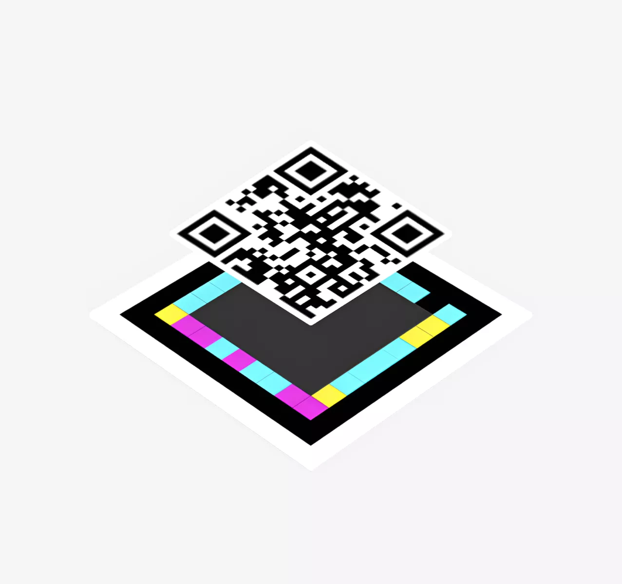 Formación de un QR con un marco accesible con colores de NaviLens